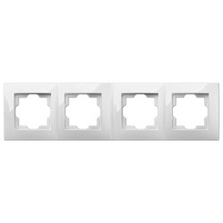 Ramka poczwórna ELEKTRO-PLAST Carla biały