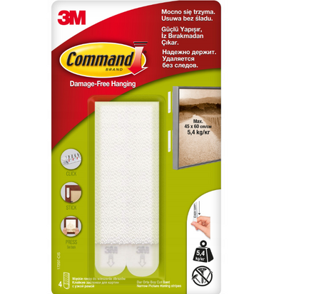 Rzepy duże samoprzylepne COMMAND 2szt. 5,4kg