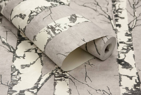 Tapeta w rolce - Las Brzozowy - zmywalna na fizelinie 10,05m x 0,53m