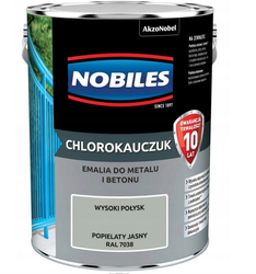 Farba chlorokauczukowa NOBILES popielaty jasny 5L
