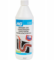 Środek do udrażniania odpływów kanalizacyjnych HG