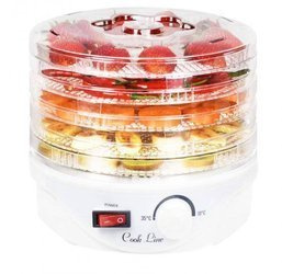 Suszarka do żywności - warzyw owoców grzybów - 5-poziomowa Cook Line 250W BIL7892