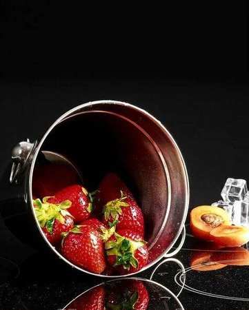 Wiaderko do Lodu Cooler do Wina ze stali nierdzewnej - Pojemnik 1L