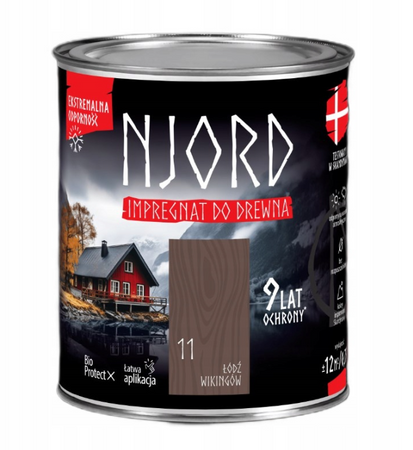 Impregnat elewacji drewna NJORD łódź wikingów 0,75L