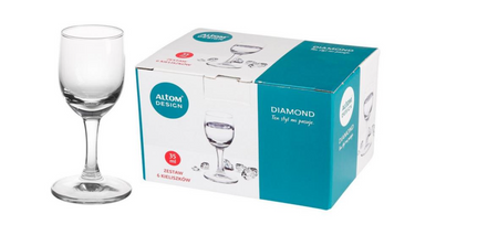 Komplet kieliszków do wódki Altom Design DIAMOND 6x35ml