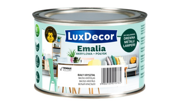 Emalia akrylowa LUXDECOR Biały kryształ 0,4L