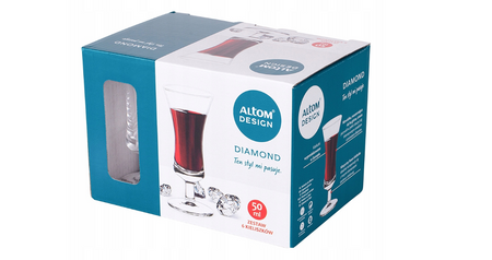 Komplet kieliszków do likieru Altom Design DIAMOND 6x50ml