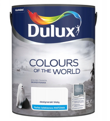 Farba Dulux Kolory Świata Designerski Biały 2,5L