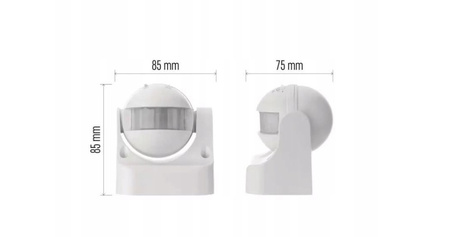 Czujnik ruchu EMOS G1120 IP44 PIR 180 stopni 12M 1200W biały