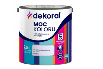 Farba lateksowa DEKORAL MOC KOLORU liliowe zauroczenie 2,5L