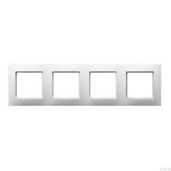 Ramka poczwórna OSPEL ARIA biała
