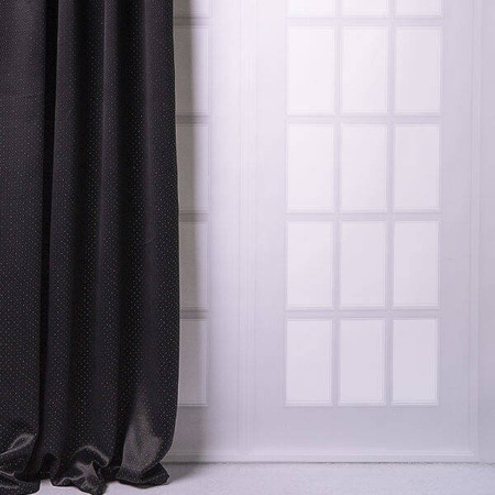 Zasłona zaciemniająca PURE CHIC 140×270 czarny na taśmie