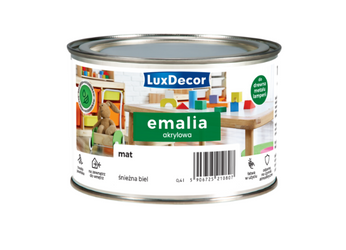 Emalia akrylowa LUXDECOR Śnieżna  biel 0,4L mat