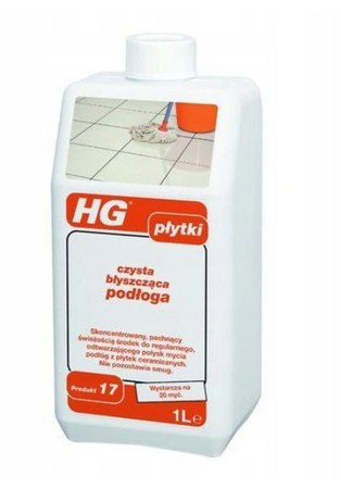 Czysta błyszcząca podłoga płytki HG 1L