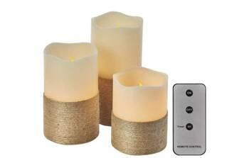 Świece woskowe EMOS Led IP20 timer pilot kpl. 3 szt