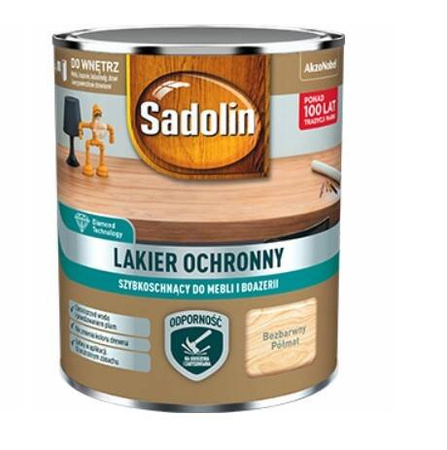 Lakier ochronny SADOLIN do mebli 0,7L półmat