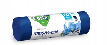 Worki na śmieci związywane FORTE OPTIMA 60L 16szt. niebieskie