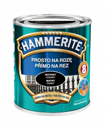 Farba HAMMERITE Prosto na rdzę czarny mat 0,7 L