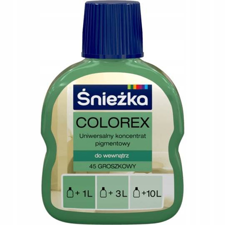 Pigment do farb ŚNIEŻKA COLOREX 45 Groszkowy 100ml