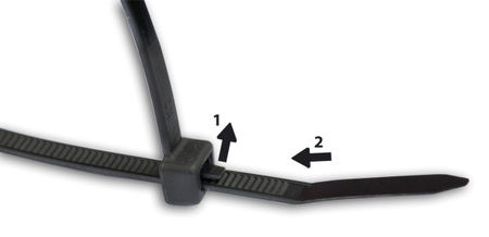 Taśma kablowa rozpinana 4,8 x 300mm GREEN BRADAS TS1248300G