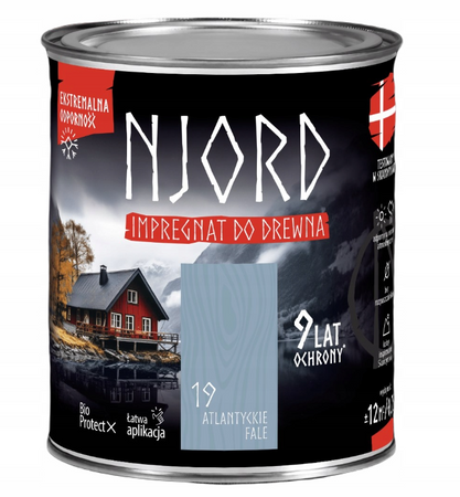Impregnat do elewacji drewnianych NJORD atlantyckie fale 5L