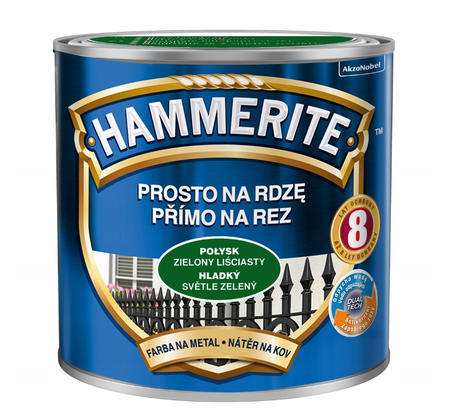 Farba HAMMERITE Prosto na rdzę zielony liściasty 0,7 L
