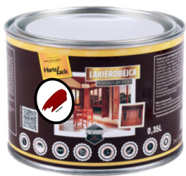 Lakierobejca HARTZ LACK kasztan  półmat 0,35L