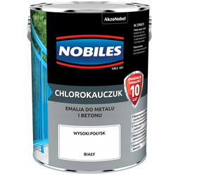 Farba chlorokauczukowa NOBILES biały 5L