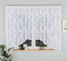 Firanka gotowa żakardowa Sonia biała 450x160cm