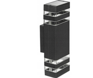 Kinkiet ogrodowy oprawa architekt elewacyjna LVT GU10 INEZ DUO IP54