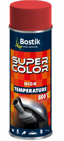 Farba wysokotemperaturowa BOSTIK czerwona 0,4L