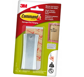 Haczyk samoprzylepny COMMAND 1szt x 2,2kg srebrny