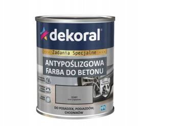 Farba do betonu DEKORAL Akrylit B szary 0,75L