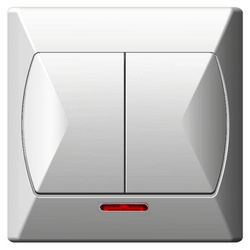 Łącznik świecznikowy OSPEL Akcent ŁP-2AS/00 biały