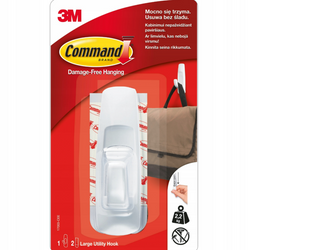 Haczyk duży COMMAND 1szt. 2,2kg biały