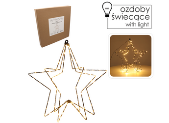 Gwiazda świąteczna 120LED 40cm ciepły biały