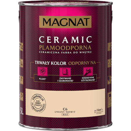 Farba MAGNAT CERAMIC Lniany Nefryt 2,5L