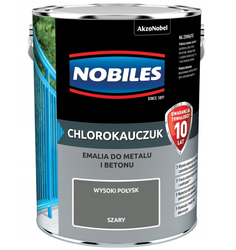 Farba chlorokauczukowa NOBILES szary 5L