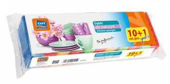 Gąbka do mycia naczyń RAVI 11szt.