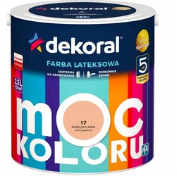 Farba lateksowa DEKORAL MOC KOLORU morelowy krem 2,5L