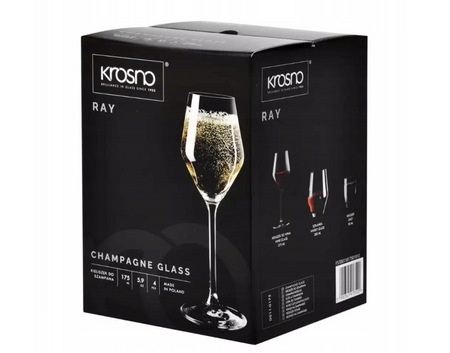 Komplet kieliszków do szampana KROSNO Ray 175ml 4szt.