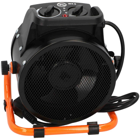 Nagrzewnica elektryczna okrągła z termostatem i wentylatorem Tresnar 7111 2kW