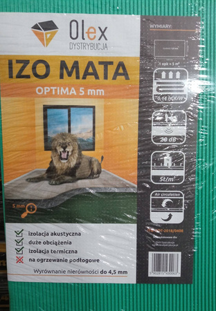 Podkład pod panele IZO MATA OPIMA 3mm 5m2
