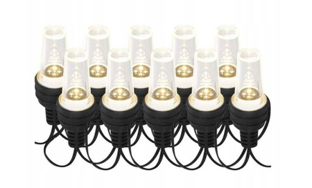 Łańcuch 10LED EMOS ACRYLIC PARTY BULBS IP44 ciepły biały