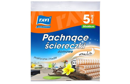 Ściereczki domowe pachnące 30x60cm 5szt. RAVI mix zapachów