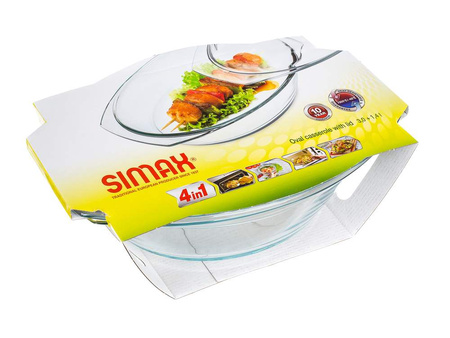 Brytfanka naczynie żaroodporne SIMAX owalne 4,4L