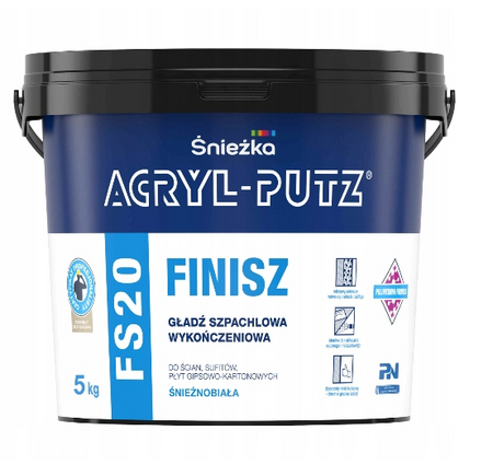 Gładź Szpachlowa ŚNIEŻKA ACRYL- PUTZ FINISZ 5kg