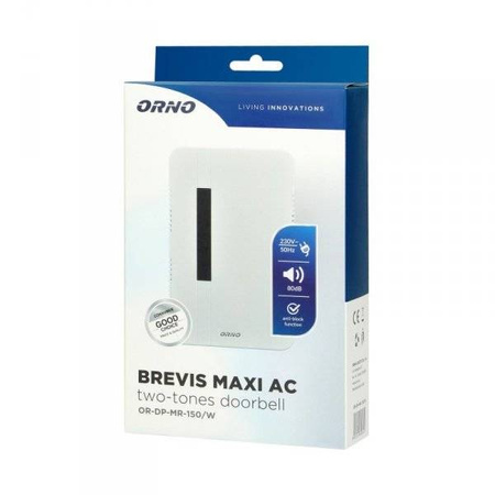 Dzwonek przewodowy ORNO OR-DP-MR-15/W BREVIS MAXI AC