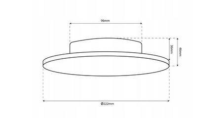 Kinkiet MILAGRO DISK 15W IP65 czarny