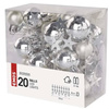 Girlanda świąteczna  EMOS 20 LED Silver kulki 